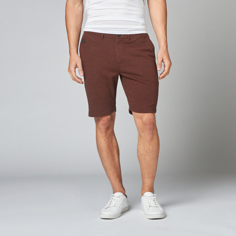 Giles Pique Shorts // Burgundy (32)