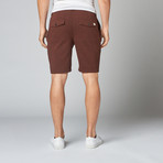Giles Pique Shorts // Burgundy (32)