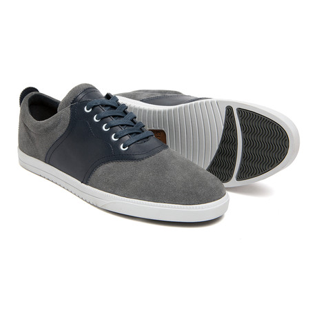Clae // Quincy // Charcoal Suede Deep Navy Leather (US: 8)
