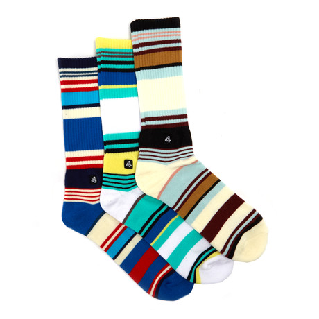 Stripes All Day Sock Combo // Set of 3