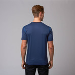 Stripe Crew Tee // Navy (L)