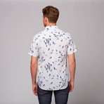 Howe // Skeleton Reef Button Down Shirt // White  (M)