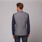 Howe // Top Down Blazer // Navy + Grey (US: 40)