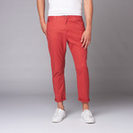 Howe // New Slang Cropped Pant // Apple Red (40WX30L)