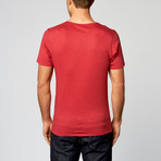 Anchor Slub Cotton Tee // Red (2XL)