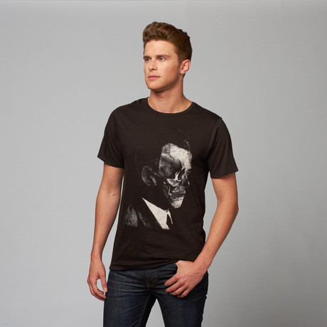 Mob Skull Slub Cotton Tee // Black (XL)