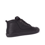 High Leap Leather Sneaker // Black + Black (US: 8)