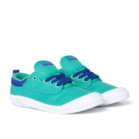 International Canvas Low-Top Sneaker // Turquoise + Cobalt (US: 7)