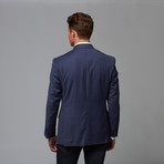 Daniel Hechter // Tailored Wool Plaid Jacket // Blue  (US: 38R)