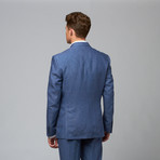 Daniel Hechter // Tailored Linen Jacket // Medium Blue (US: 36S)