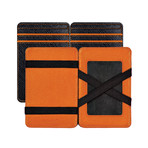 RFID Leather Magic Wallet (Orange)