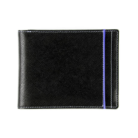 RFID Full Size Leather Wallet (Blue)