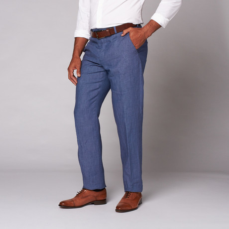 Linen Trouser // Medium Blue (32")