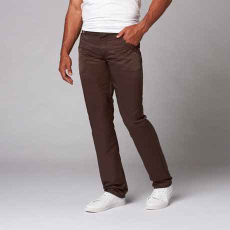 795 Straight Slim Jean // Brown (30WX30L)