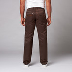 795 Straight Slim Jean // Brown (36WX30L)