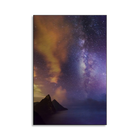 Milky Way // Caribbean Sea (13"W x 16"H x 1"D)