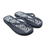 Infradito Logo Flip Flop // Marine Blue + White (Euro: 43)