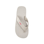 Infradito Wide Strap Flip Flop // Grey (Euro: 44)