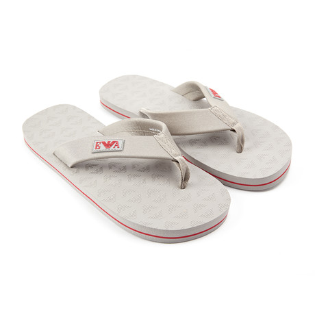 Infradito Wide Strap Flip Flop // Grey (Euro: 39)