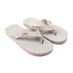 Infradito Wide Strap Flip Flop // Grey (Euro: 44)