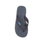 Infradito Wide Strap Flip Flop // Marine Blue (Euro: 39)