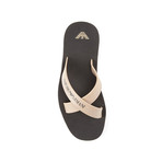 Ciabatta Criss Cross Beach Sandal // Black + Tan (Euro: 39)