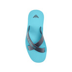 Ciabatta Criss Cross Beach Sandal // Turquoise + Marine Blue (Euro: 39)