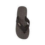 Infradito Wide Strap Flip Flop // Black (Euro: 42)