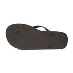 Emporio Armani // Infradito Logo Flip Flop // Black + Turquoise (Euro: 42)