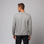 Homies Crewneck Pullover  // Heather Grey + Black Print (S)