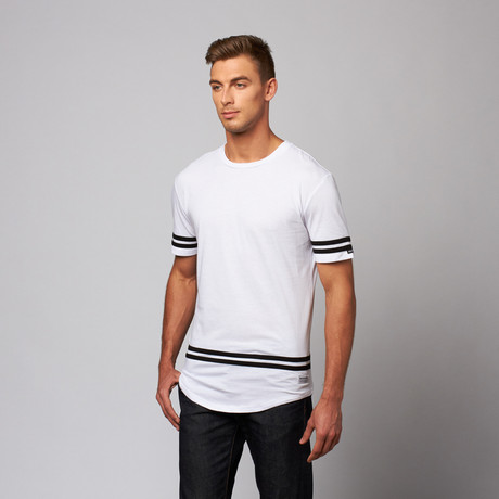 Crosby Scallop Hem Premium Tee // White (S)