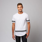 Crosby Scallop Hem Premium Tee // White (S)