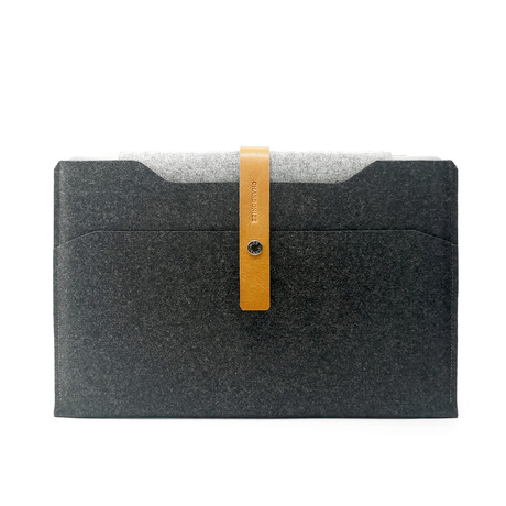Leather 13" Macbook Air Sleeve (Black)