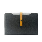 Leather 11" Macbook Air Sleeve (Black)