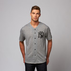 French Terry Baseball Shirt // Grey (S)