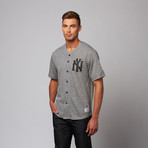 French Terry Baseball Shirt // Grey (S)