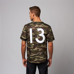 NY Mesh Baseball Shirt // Camo (S)