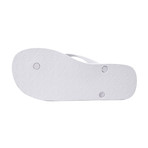 Emporio Armani // Infradito Logo Flip Flop // White + Marine Blue (Euro: 42)