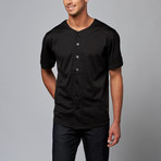 Unyforme // Ferris Jersey Button-Up Baseball Shirt // Black (S)