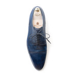 Stefano Bemer // Oxford Detailed Dress Shoe // Naxos Antique Blue (Euro: 42)