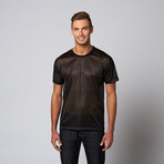 Midnight Mesh Tee // Black (L)