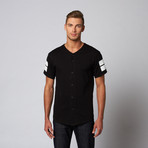 Perspectives // Essential Baseball Jersey Tee // Black (S)