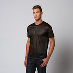 Midnight Mesh Tee // Black (L)