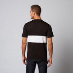 Essential Tri Panel Tee // Black + White (L)