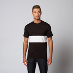 Essential Tri Panel Tee // Black + White (L)