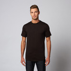 Essential Elongated Curved Tee // Black (XL)