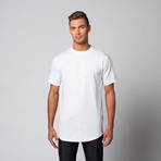 Essential Zipper Tee // White (XL)