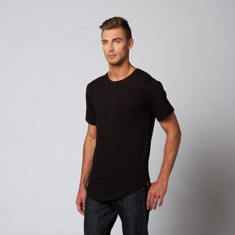 Essential Zipper Tee // Black (S)