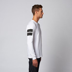 Uniform Stripes Long-Sleeve Tee // White (S)