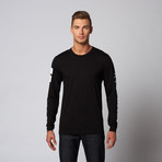 Uniform Stripes Long-Sleeve Tee // Black (L)